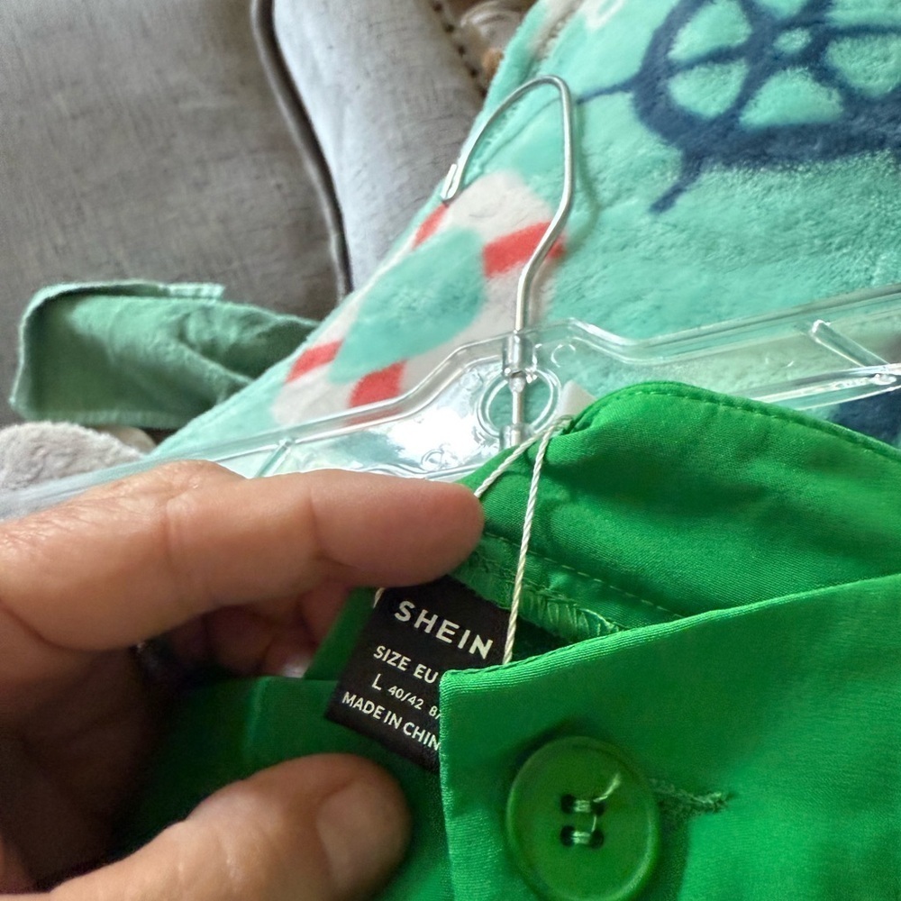 SHEIN Vibrant Green Slacks